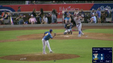 Huff's ninth Double-A homer