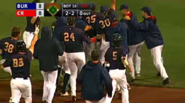 Kernels' Whitefield delivers walk-off double