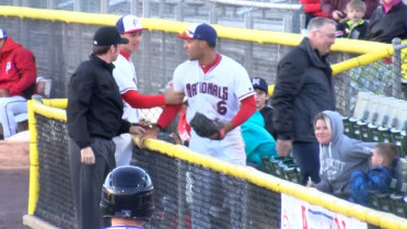 Potomac's Davidson tumbles for catch