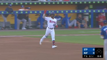 Samad Taylor blasts one out to left