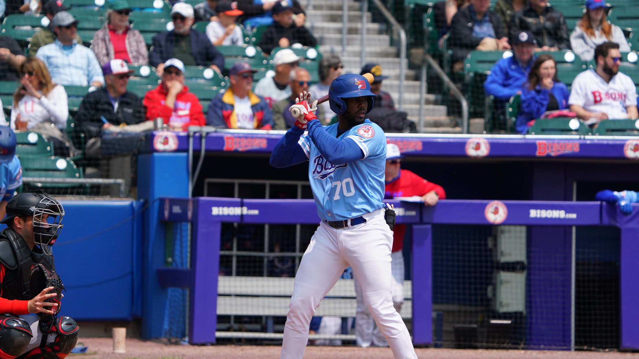 De Los Santos Delivers In Bisons Walk Off Win MiLB