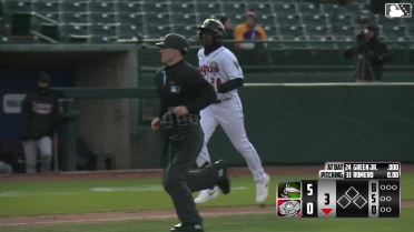 Rodney Green Jr.'s first home run of the season