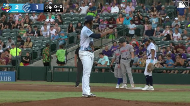 Miguel Ullola records his sixth strikeout