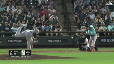 Joe Perez drills a two-run home run for Sugar Land