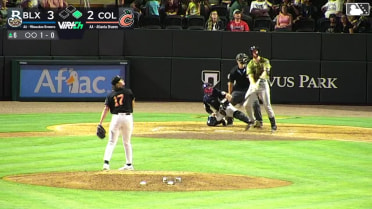 Luke Adams' fourth homer of the season