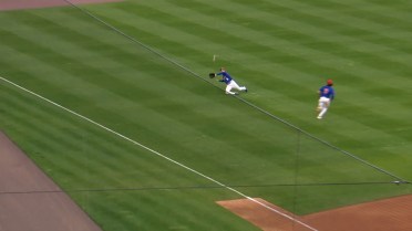 Nathan Lukes makes a great catch