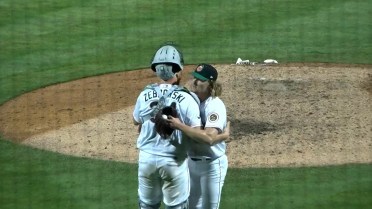 Hayden Harris's day on the mound