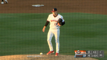 Barrett Kent strikes out four batters
