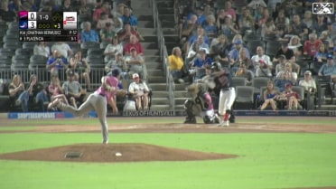 Adrian Placencia hits a solo home run to center field