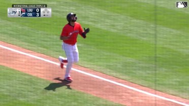 Johnathan Rodríguez's first home run of the year