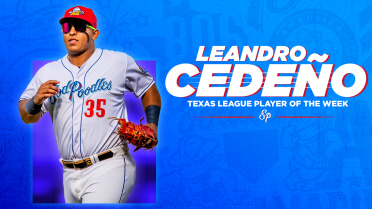 Leandro Cedeno Nabs Texas League Player of the Week Honors