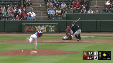 Quinn Mathews' sixth strikeout