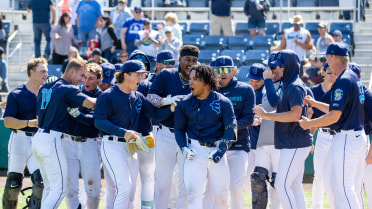 Michael Arroyo's bat flip after walk-off home run