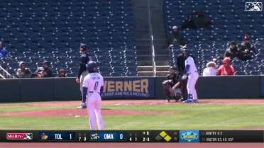 Tyler Gentry flicks a three-run homer to right-center