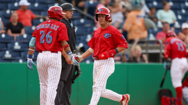 Day, Escobar Combine for Half of Threshers’ Hits in Defeat