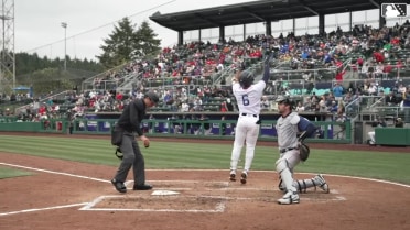 Harry Ford hits his first homer in Triple-A