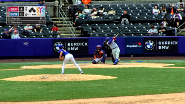 Ali Sanchez hits his second home run of the day