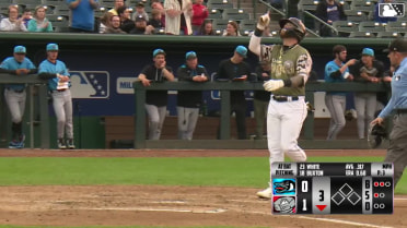 Tommy White's solo home run