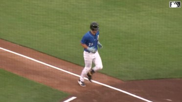 Brock Wilken smacks a two-run homer to left-center 