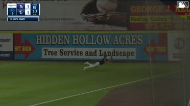 Garrett Martin makes a diving catch