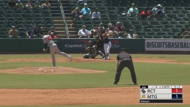 George Klassen's eight strikeouts