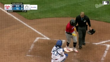 Ricardo Olivar's first home run of the season