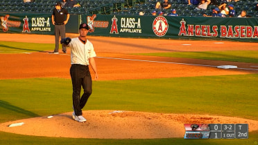 Francis Texido strikes out the side in the 2nd inning