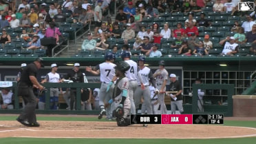 Carson Williams collects his eighth homer of the year