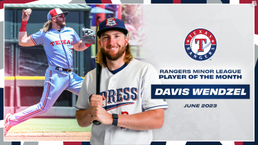 Express INF Davis Wendzel Named Rangers Minor League Player of the Month
