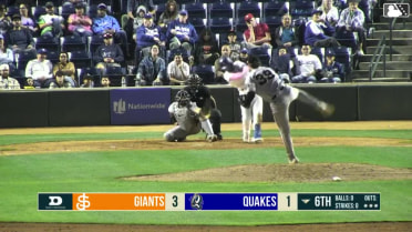 Eduardo Quintero swats his 10th homer of the year