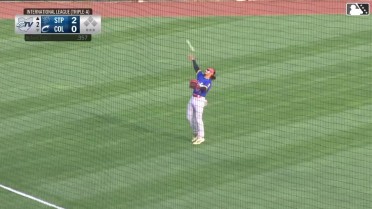 Austin Martin makes a leaping catch