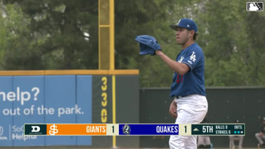 Samuel Sanchez's sixth strikeout