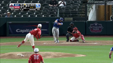 Addison Barger hits an RBI against the RedBirds