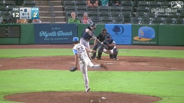 Brayden Taylor clubs a two-run homer to right field 