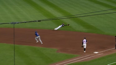 Darren Baker's impressive diving stop