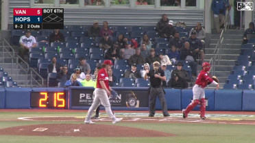 Chad Dallas whiffs his ninth batter