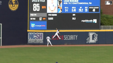 Tristan Peters robs a home run