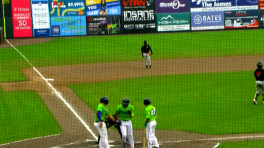 Angel Genao collects a triple and home run