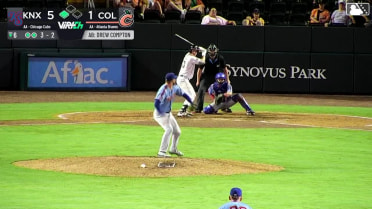 A.J. Puckett induces a ground ball out