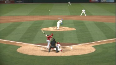 Sal Stewart finishes a triple shy of the cycle