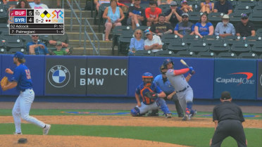 Damiano Palmegiani hits a three-run home run