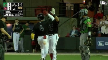 Daniel Guilarte's first homer of the year