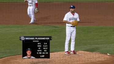 Michael Plassmeyer records his first pro save