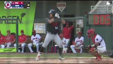 Josue Briceño's first Double-A extra-base hit