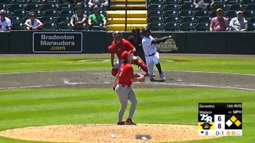Jhonny Severino Belts a Two-Run Double