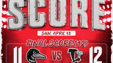 George Homers Twice, Hope Has Four Hits in Loons 12-11 Loss in Extras to Lansing