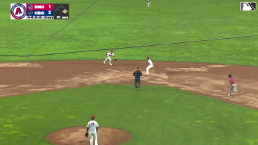 Seaver King's nifty glove flip starts double play