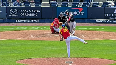 Damiano Palmegiani slugs a three-run homer to left