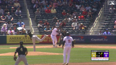 Michael Toglia smashes a homer to left-center