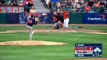 Hayden Mullins' immaculate inning
